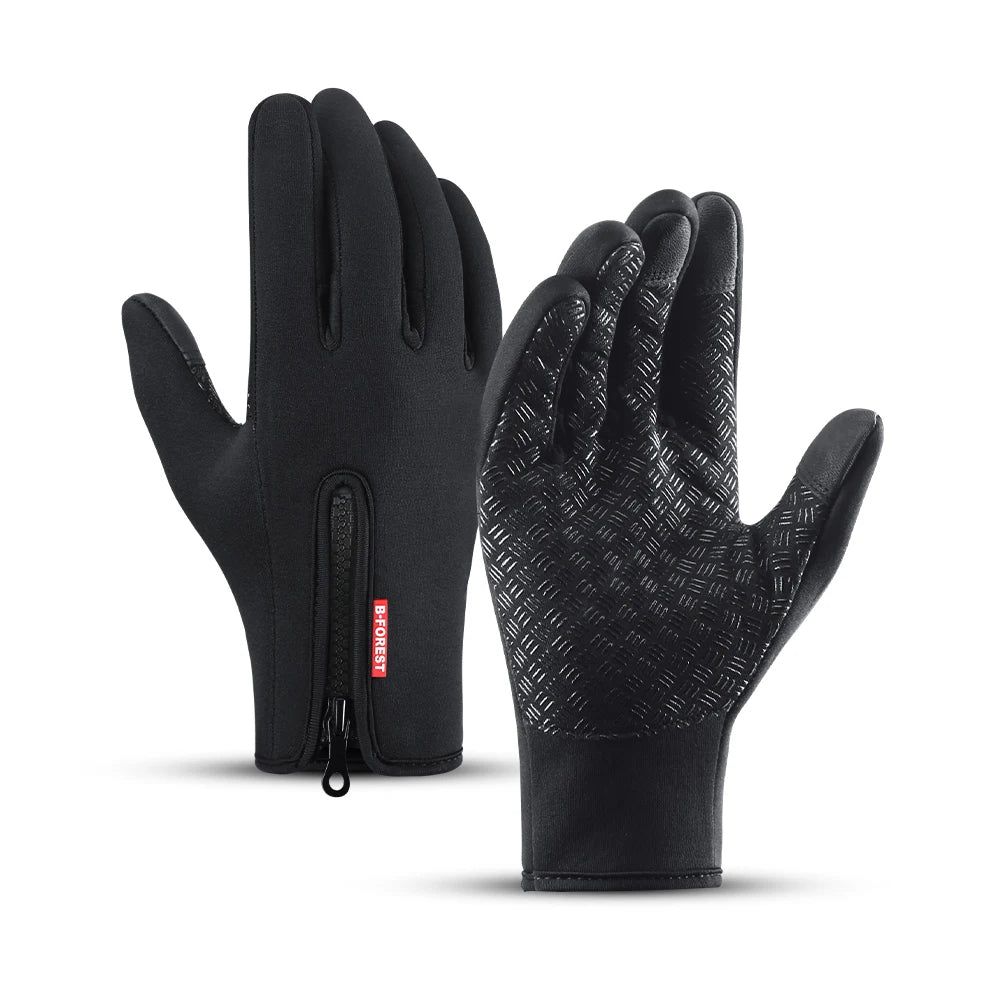 Unisex Sports Touchscreen Winter Thermal Warm Full Finger Gloves For Cycling Bicycle Bike Ski Outdoor Camping Hiking Motorcycle