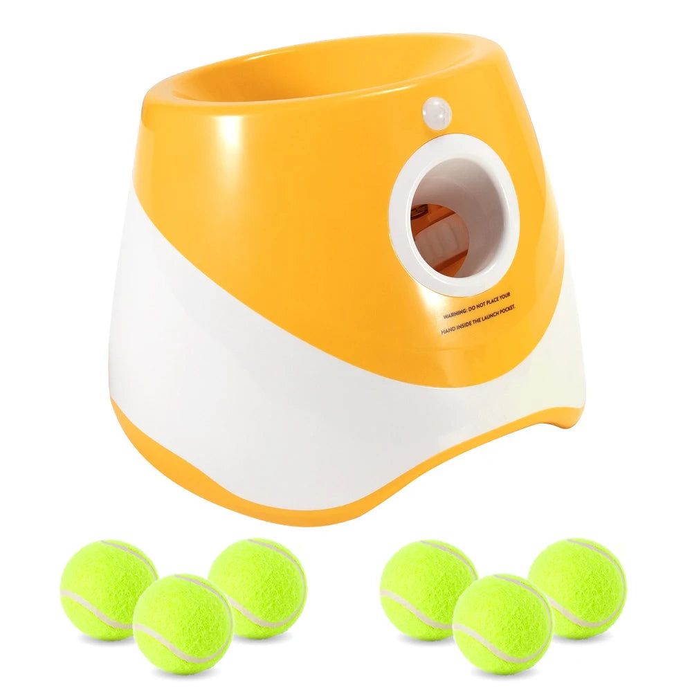 Dog Tennis Ball Launcher Dogs Chase Automatic Toys Automatic Fun Interactive Machine Fun Interactive Catapult Throw Rechargable